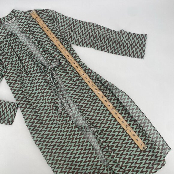 Zara The Lissie Shirt Tunic Blogger Fav Beach Resort Printed Cotton Size Small - Picture 12 of 16